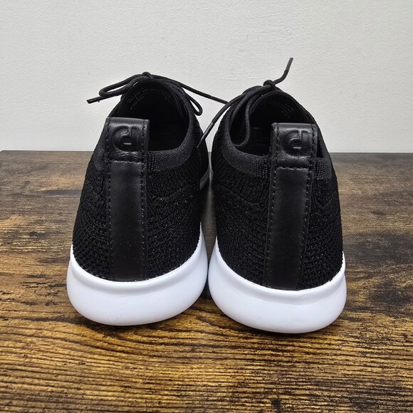 NEW Cole Haan 2 Zerogrand Stitchlite Wingtip Oxford Shoes 10 B Black White Sole - Picture 6 of 9